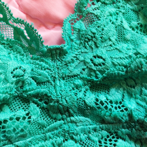 Aerie Lace Green Bralette Small - Picture 4 of 6